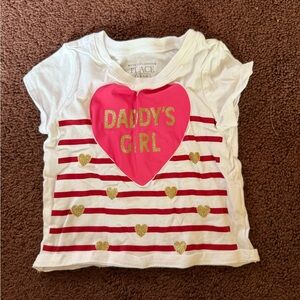 The Children's Place White and Red Heart T-Shirt